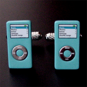 ライトブルーiPod nanoカフス(カフリンクス）