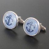 Swank & Royal Copenhagen ブルーアンカーカフスボタンを入荷