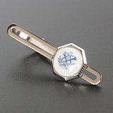 Swank & Royal Copenhagen スワンク & ロイヤルコペンハーゲン ホワイトブルーデザイン1ネクタイピンを入荷