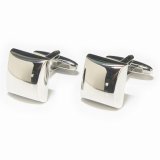 シルバースクエアーカフスボタンを入荷