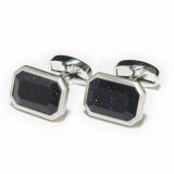 レクタングルブルーゴールドストーンカフスボタンを入荷