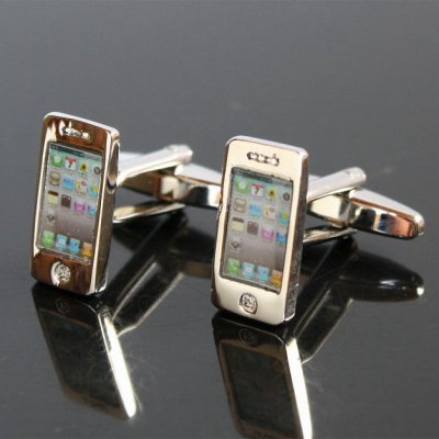 画像1: スマートホンカフスボタン（カフリンクス）
