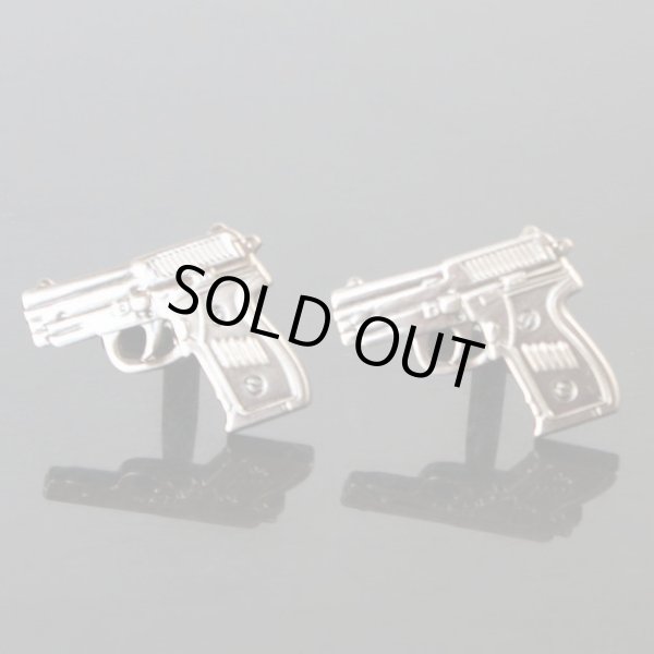 画像1: 拳銃カフスボタン（カフリンクス） (1)