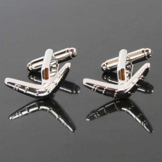 シルバーサーフボードカフスボタン（カフリンクス）
