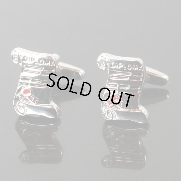画像1: 卒業証書カフスボタン（カフリンクス） (1)