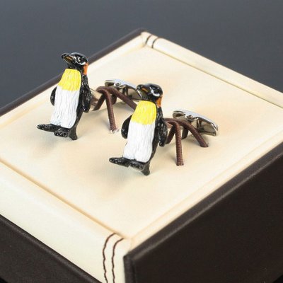 画像2: カラードペンギンカフスボタン（カフリンクス）