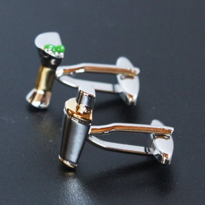 画像2: シェーカー＆カクテルカフスボタン（カフリンクス）