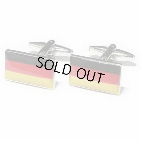 画像1: ドイツ国旗カフスボタン（カフリンクス） (1)