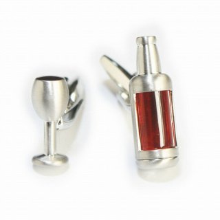 シェーカー＆カクテルカフスボタン（カフリンクス）