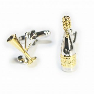 シェーカー＆カクテルカフスボタン（カフリンクス）