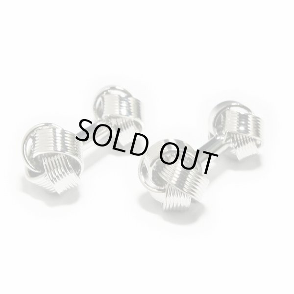 画像1: Ｗノットカフスボタン（カフリンクス） (1)