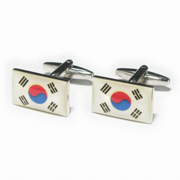 画像1: 大韓民国カフスボタン（カフリンクス） (1)
