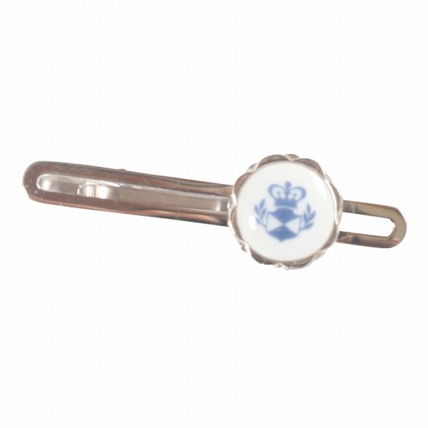 画像1: Swank & Royal Copenhagen スワンク & ロイヤルコペンハーゲン ホワイトブルーデザイン3ネクタイピン (1)