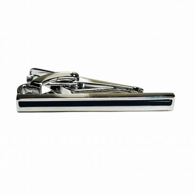 画像1: THOMPSON トンプソン オニキス・インレイネクタイピン