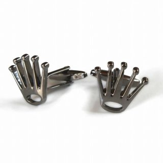 サファイアクリスタルカフスボタン（カフリンクス）