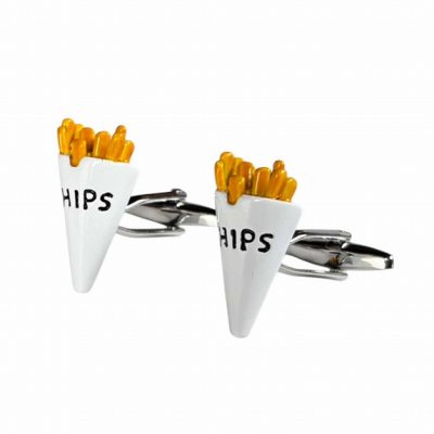 画像1: フレンチフライカフスボタン（カフリンクス）