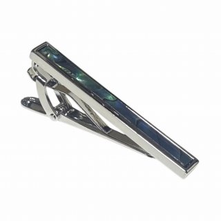 ヴィンテージ　 14金 ホワイトゴールド ネクタイピン天然石 クリソプレーズ tiepin-k14wg-wb1779.jpg