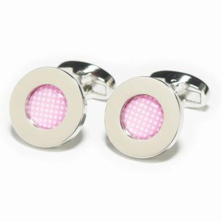 ブルードットパターンカフスボタン（カフリンクス）