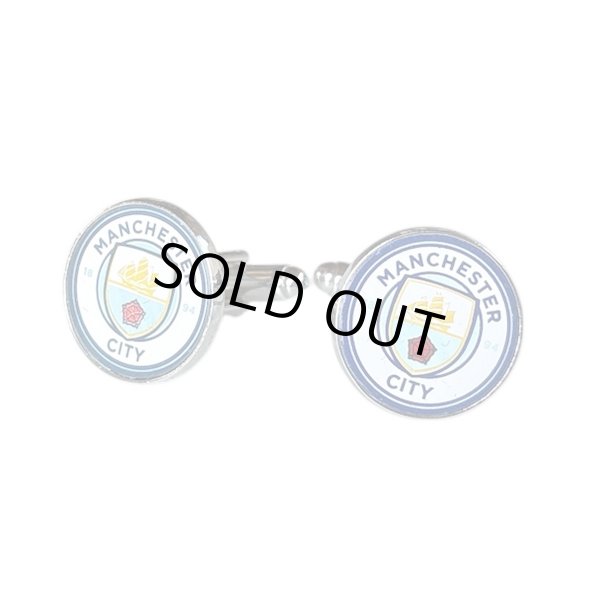 画像1: マンチェスターシティカフスボタン (1)