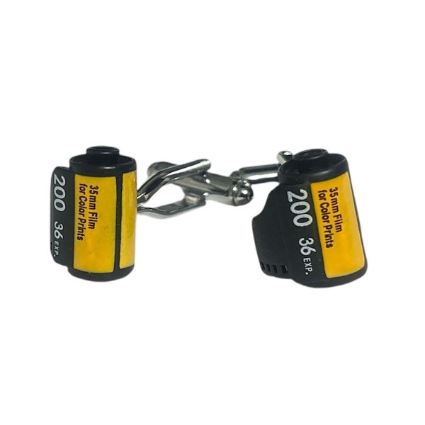 画像1: カメラフィルムカフスボタン（カフリンクス） (1)