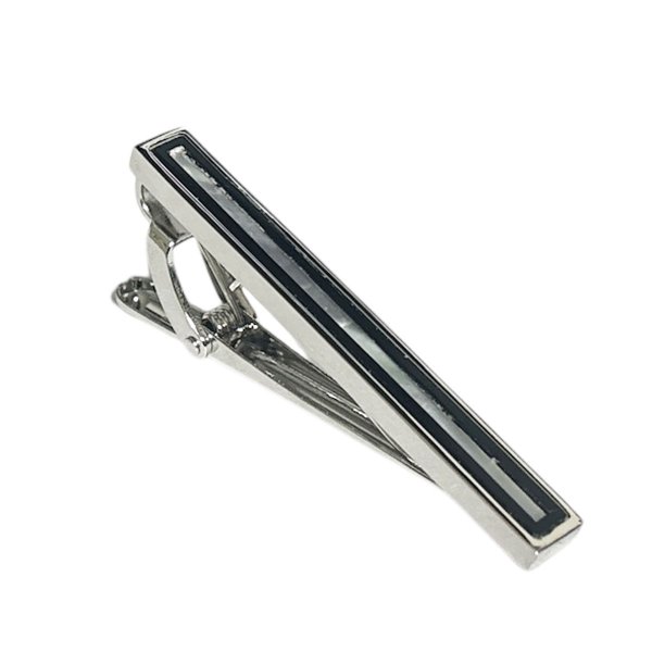 画像1: オニキスライン＆MOPネクタイピン（タイバー） (1)