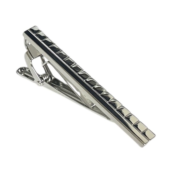 画像1: ハーフラインネクタイピン（タイバー） (1)