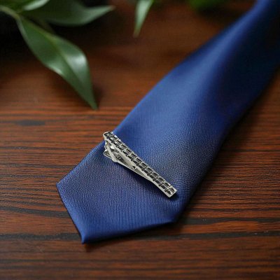 画像3: スクエアーパターンネクタイピン（タイバー）