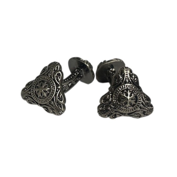 画像1: ビンテージ トライアングルカフスボタン（カフリンクス） (1)