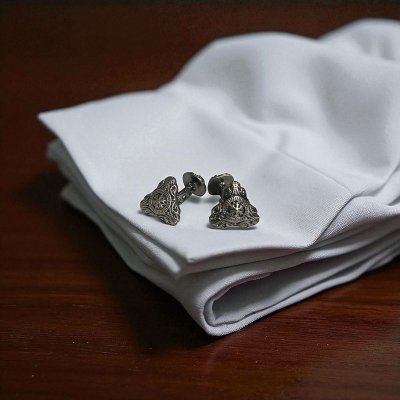 画像2: ビンテージ トライアングルカフスボタン（カフリンクス）