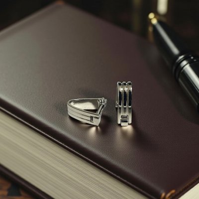 画像2: ラインラップアラウンドカフスボタン（カフリンクス）