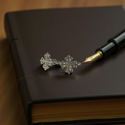 画像2: クロスクローバーカフスボタン（カフリンクス）