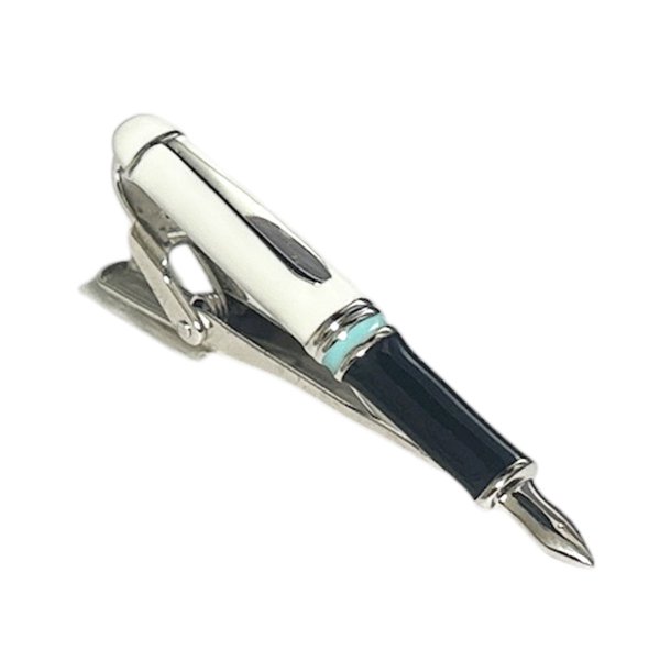 画像1: エヴァンゲリオン x SWANK 白Ver 万年筆ネクタイピン (1)