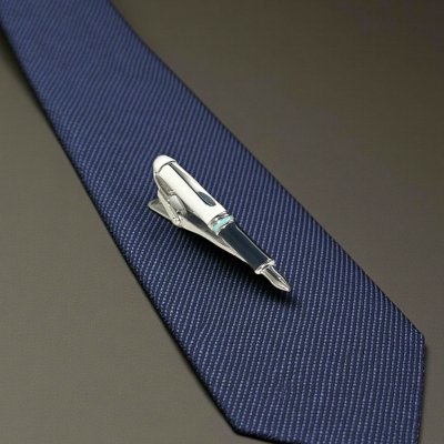 画像2: エヴァンゲリオン x SWANK 白Ver 万年筆ネクタイピン