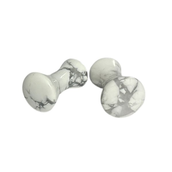 画像1: ハウライト ラウンドコアカフスボタン（カフリンクス） (1)