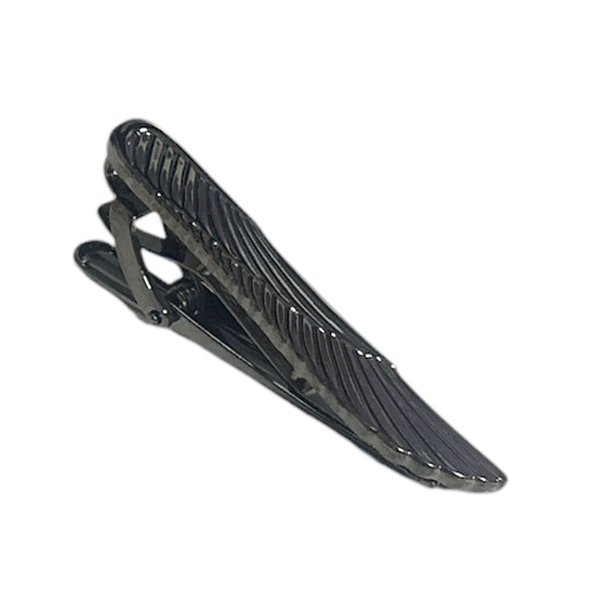 画像1: ガンメタフェザーネクタイピン（タイバー） (1)