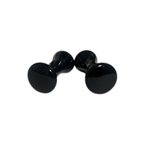 画像1: ブラックオニキス ラウンドコアカフスボタン（カフリンクス） (1)