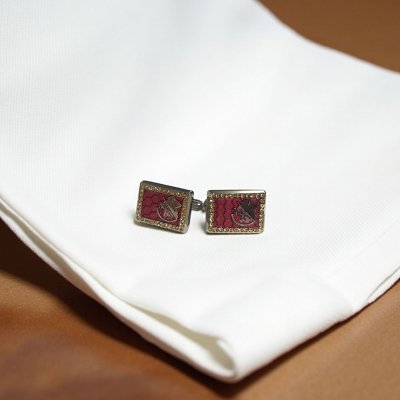 画像2: エヴァンゲリオン x SWANK NERVロゴカフス弐号機 Ver.