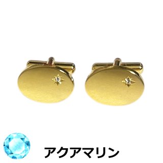 3月の誕生石 アクアマリンネクタイピン（タイバー）