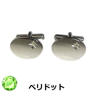 6月の誕生石 ムーンストーンカフスボタン（カフリンクス）