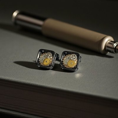 画像2: TATEOSSIAN タテオシアン ギア・ガンメタカフスボタン（カフリンクス）