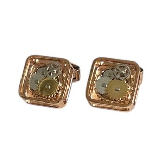 TATEOSSIAN タテオシアン ピンクゴールドギアRotondoカフスボタン