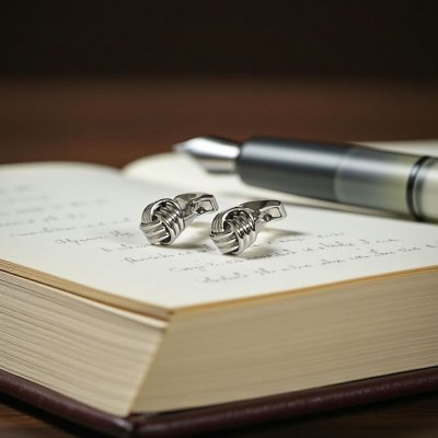 画像2: TATEOSSIAN タテオシアン ノットカフスボタン