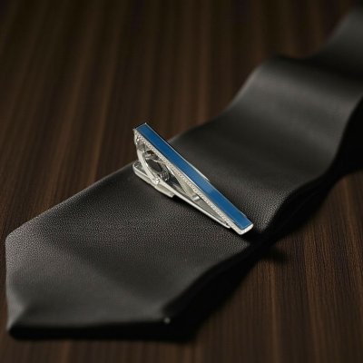 画像3: THOMPSON トンプソン ブルーアゲート・インレイネクタイピン