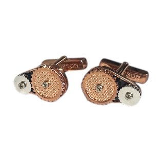 THOMPSON トンプソン ピンクゴールドキューブデザインカフスボタン