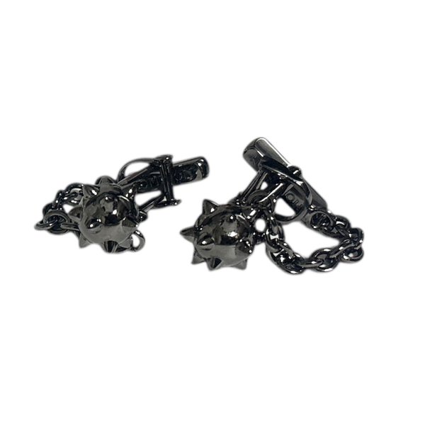 画像1: THOMPSON トンプソン ガンメタMaceボールカフスボタン（カフリンクス） (1)