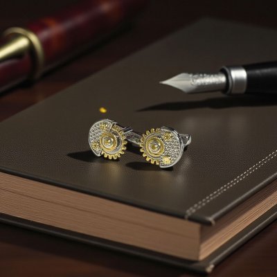 画像2: THOMPSON トンプソン 電動のこぎりカフスボタン（カフリンクス）