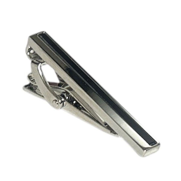 画像1: THOMPSON トンプソン オニキス・インレイネクタイピン (1)