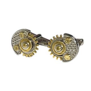 THOMPSON トンプソン MOPラウンドチェックカフスボタン（カフリンクス）