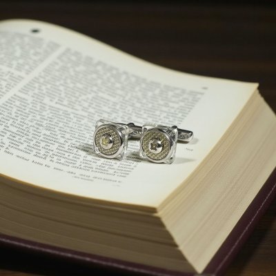 画像2: THOMPSON トンプソン クリアースクエアーカフスボタン（カフリンクス）