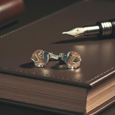 画像2: SATURNO Italy サツルノ　イタリー  ボクサー・カフスボタン（カフリンクス）